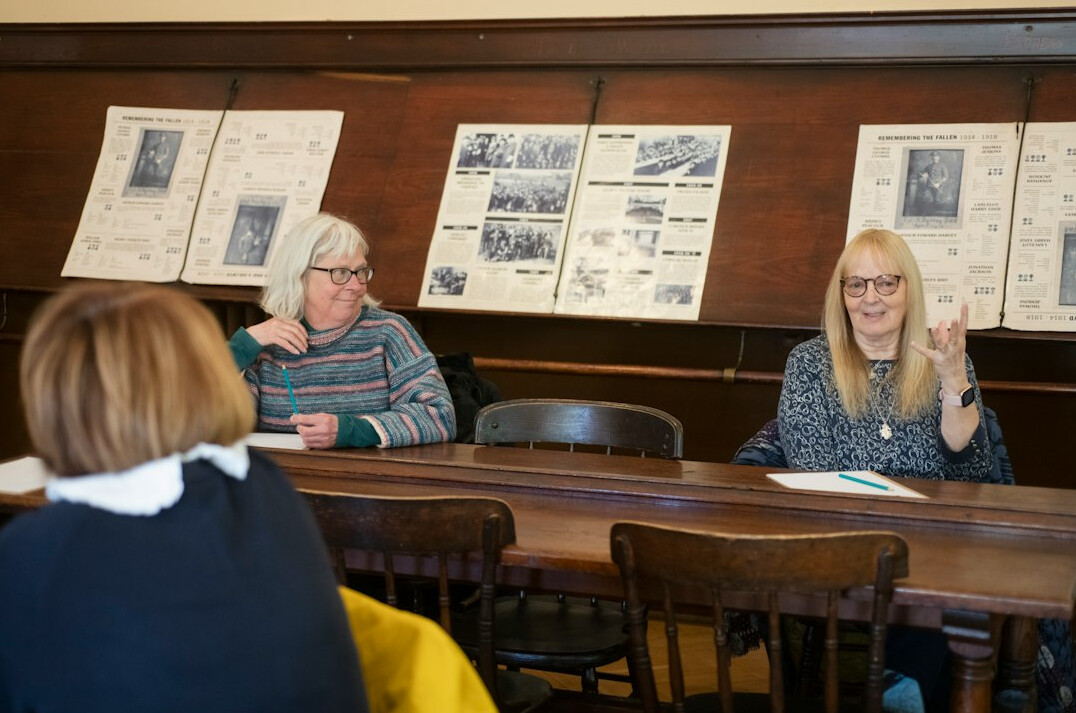 group discussion in workshop